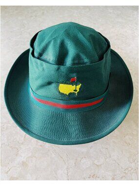 VTG Masters Tournament Augusta Golf Course Green Banded Bucket Hat Adjustable